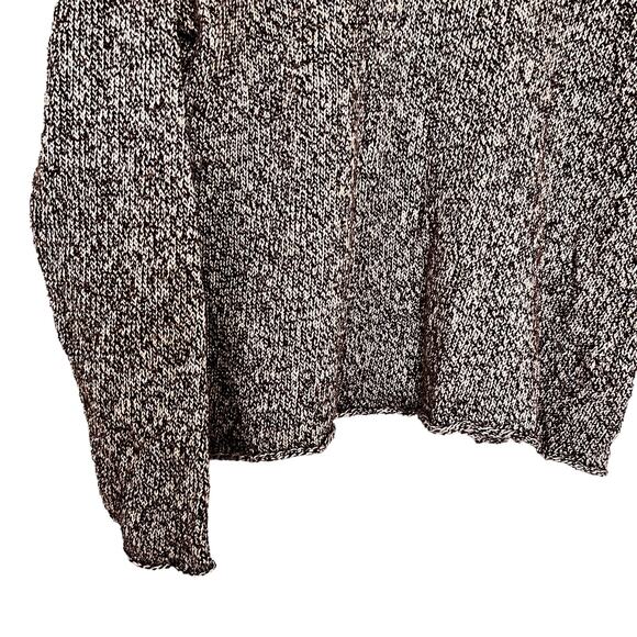 Eileen Fisher brown ecru linen blend marled sweater Small - Picture 2 of 7